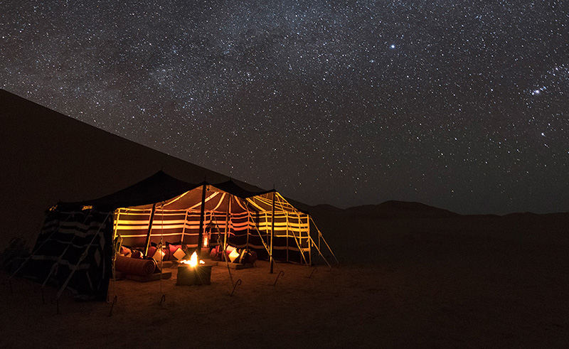 This New Luxurious Camp Moves Across Saudi Arabia All Year Round
