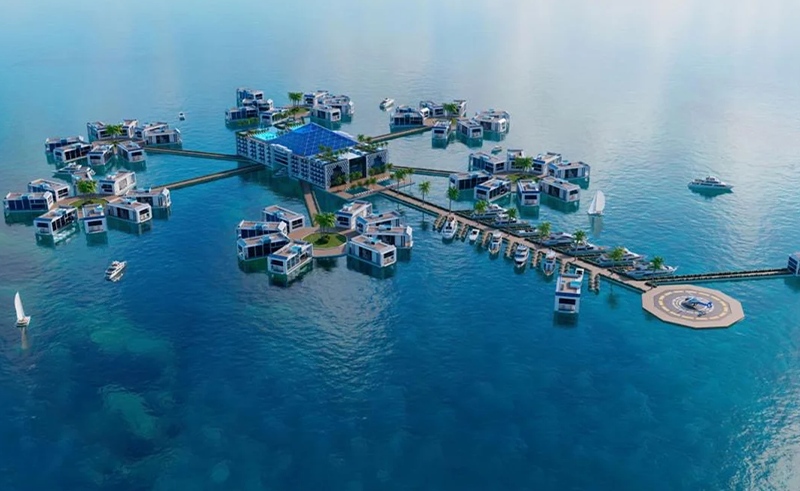 Dubai’s Kempinski Floating Palace Project Unveils First Mobile Villa
